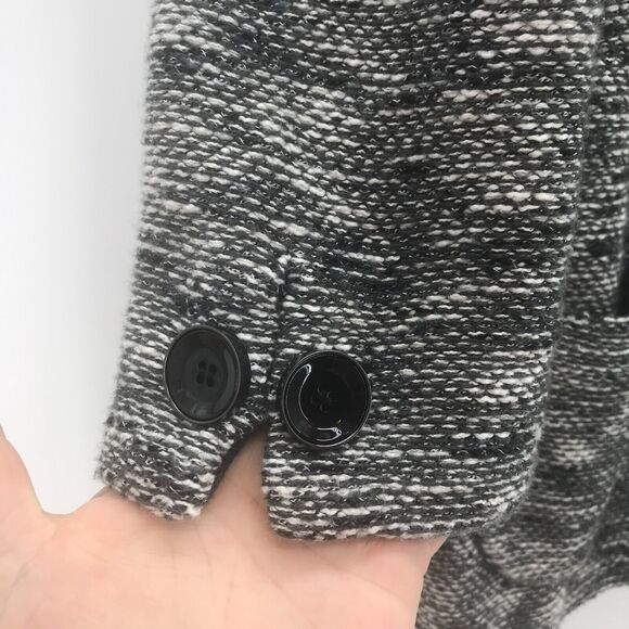 Classiques Entier Atelier Blazer Womens Medium Black White Knit Cashmere Blend - Picture 4 of 12